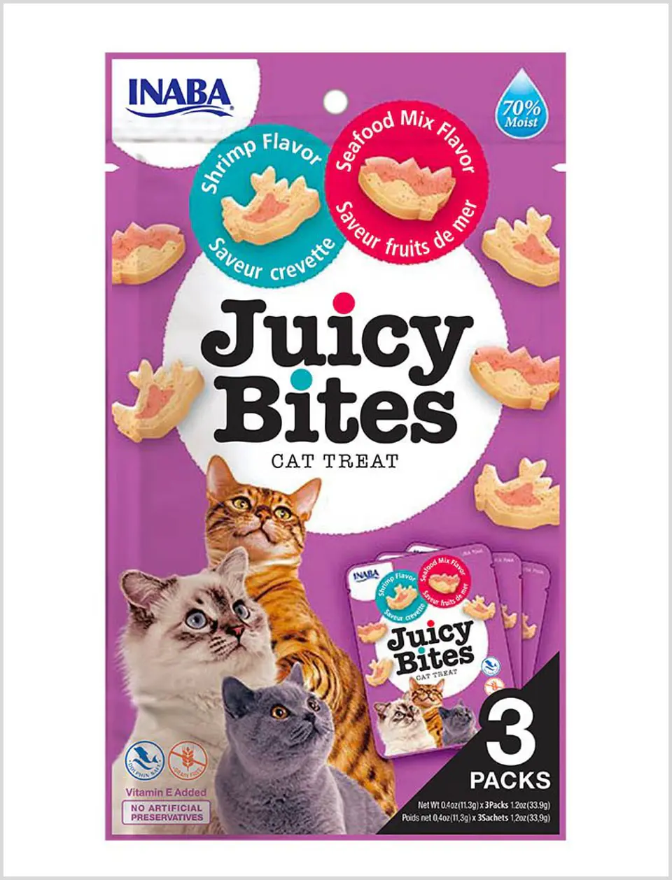 Inaba Juicy Bites Cat Shrimp Seafood 33,9 g 1