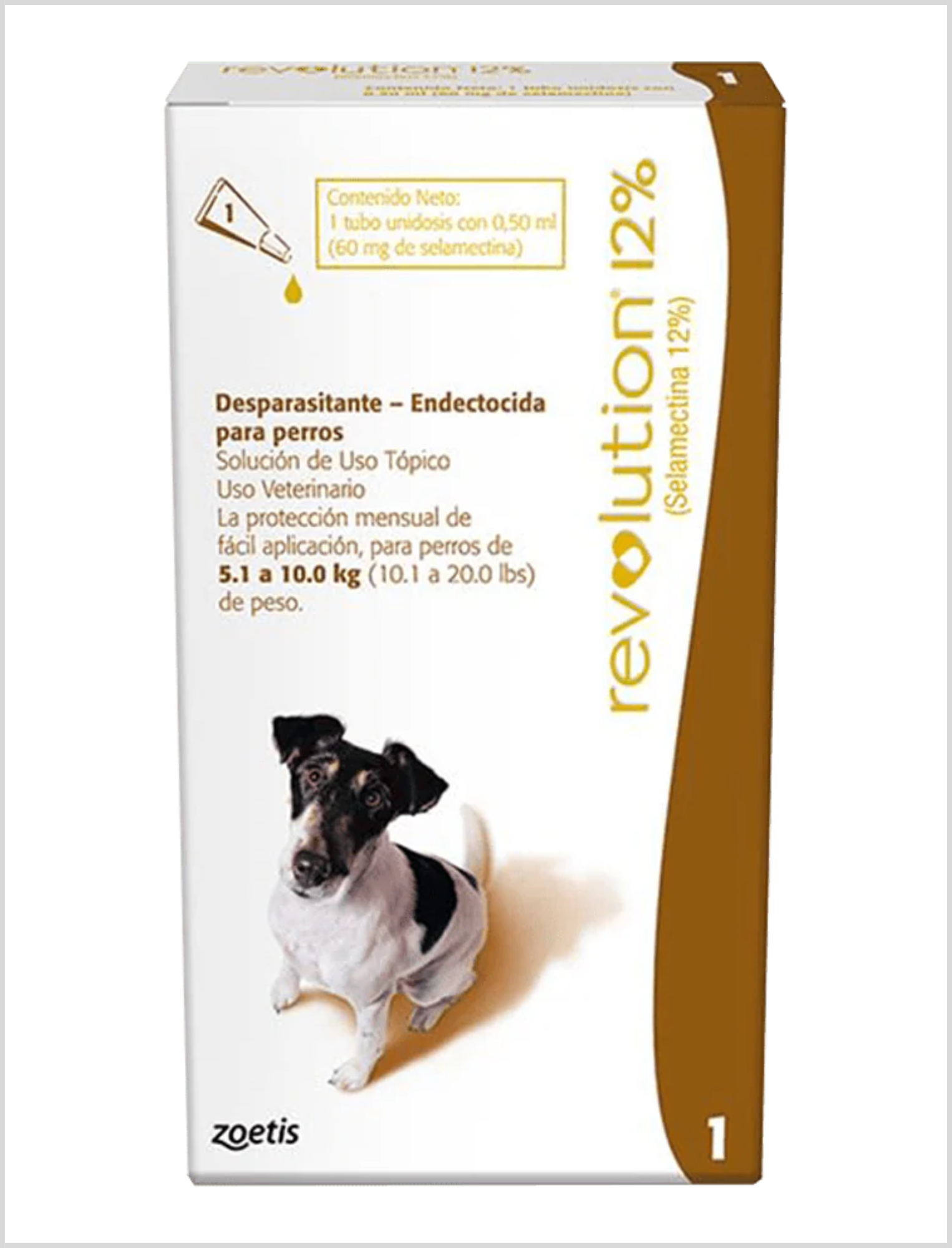 Antiparasitario Revolution 12% para Perros de 5,1 a 10 Kg