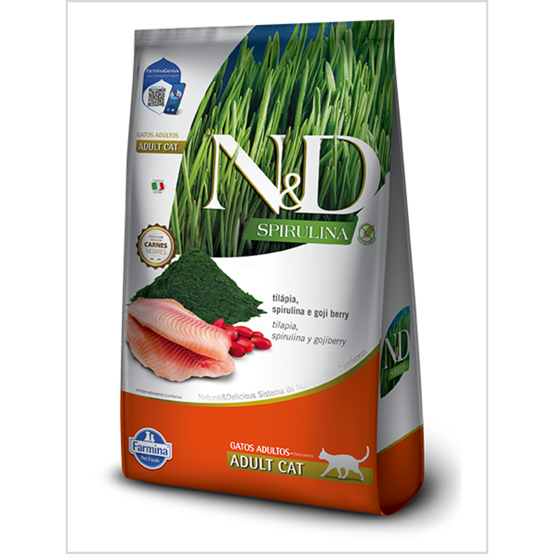 N&D Espirulina Feline Adult Tilapia 1