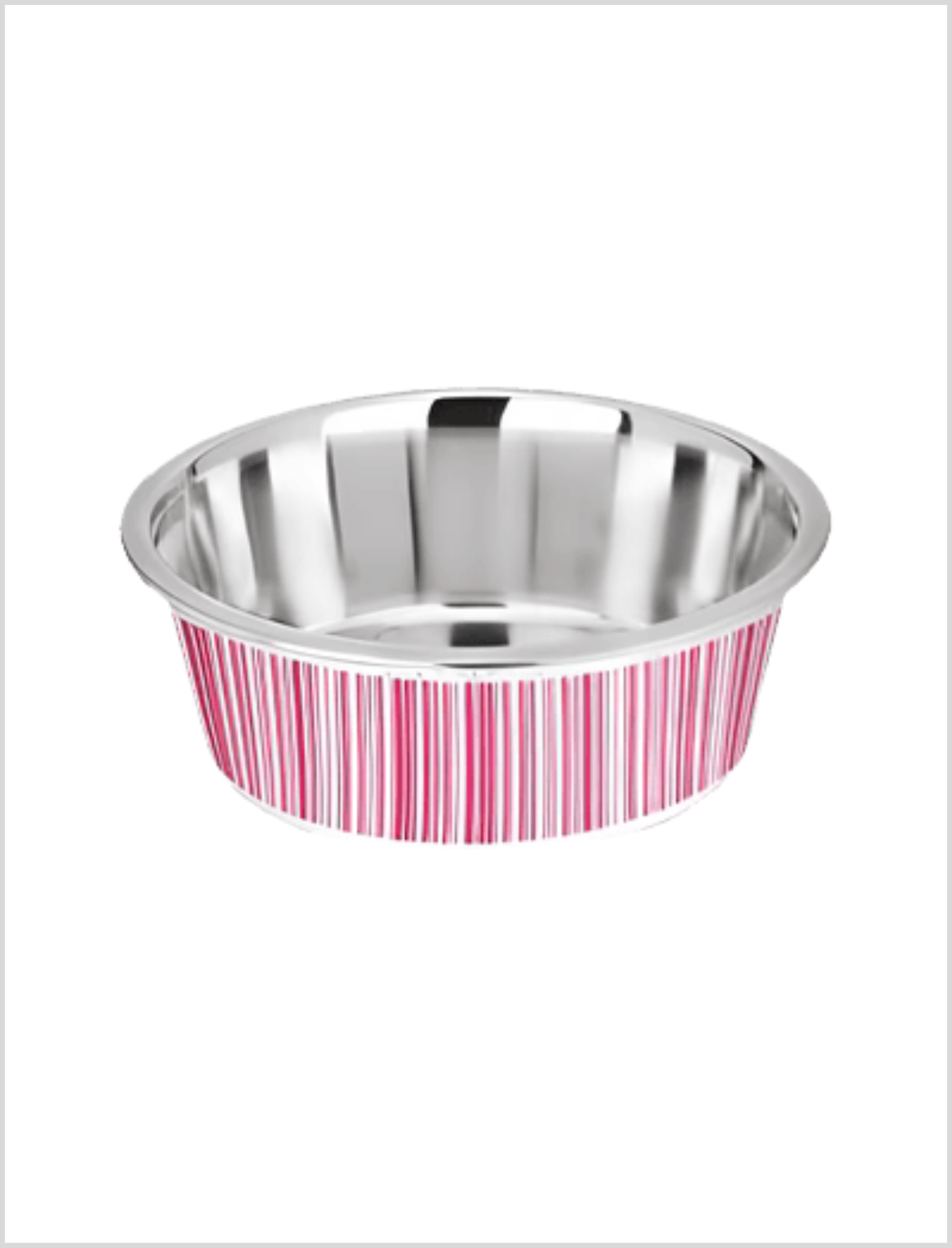Kumar Plato con Rayas Rosa