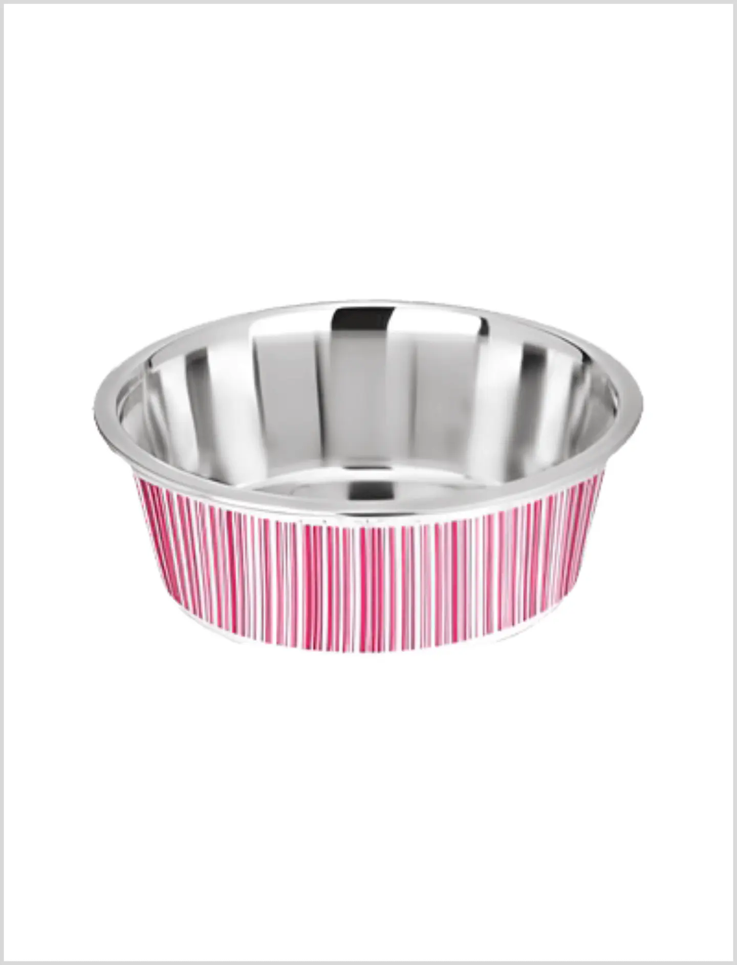 Kumar Plato con Rayas Rosa 1