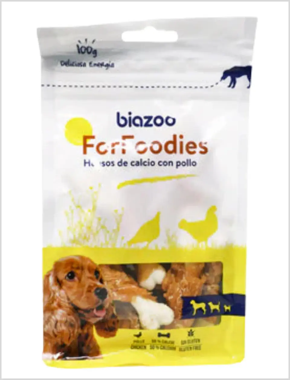 Biazoo Perro Huesos de Calcio con Pollo 100 g 1