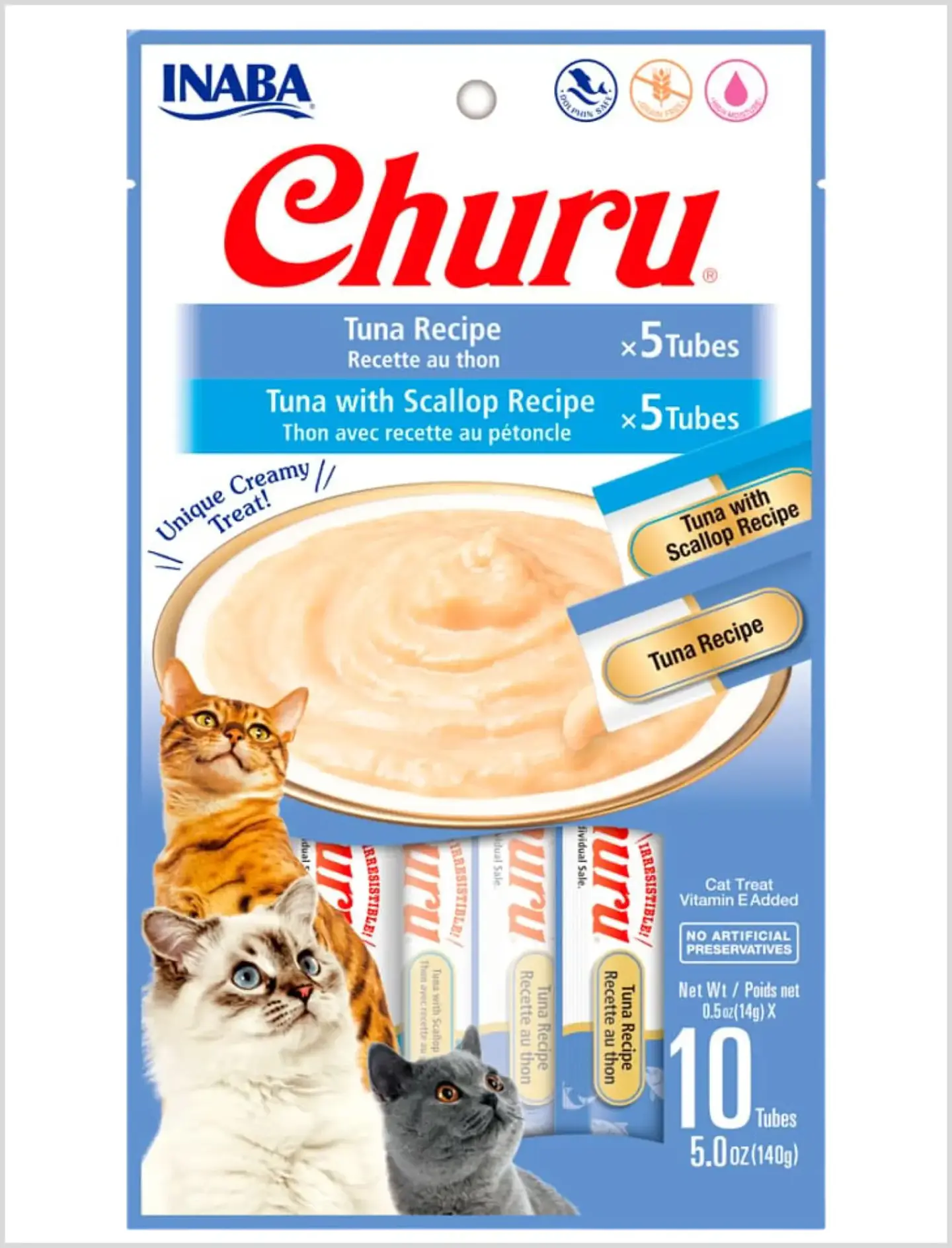 Churu Gato Atún y Atún Ostión - 10 Un 1