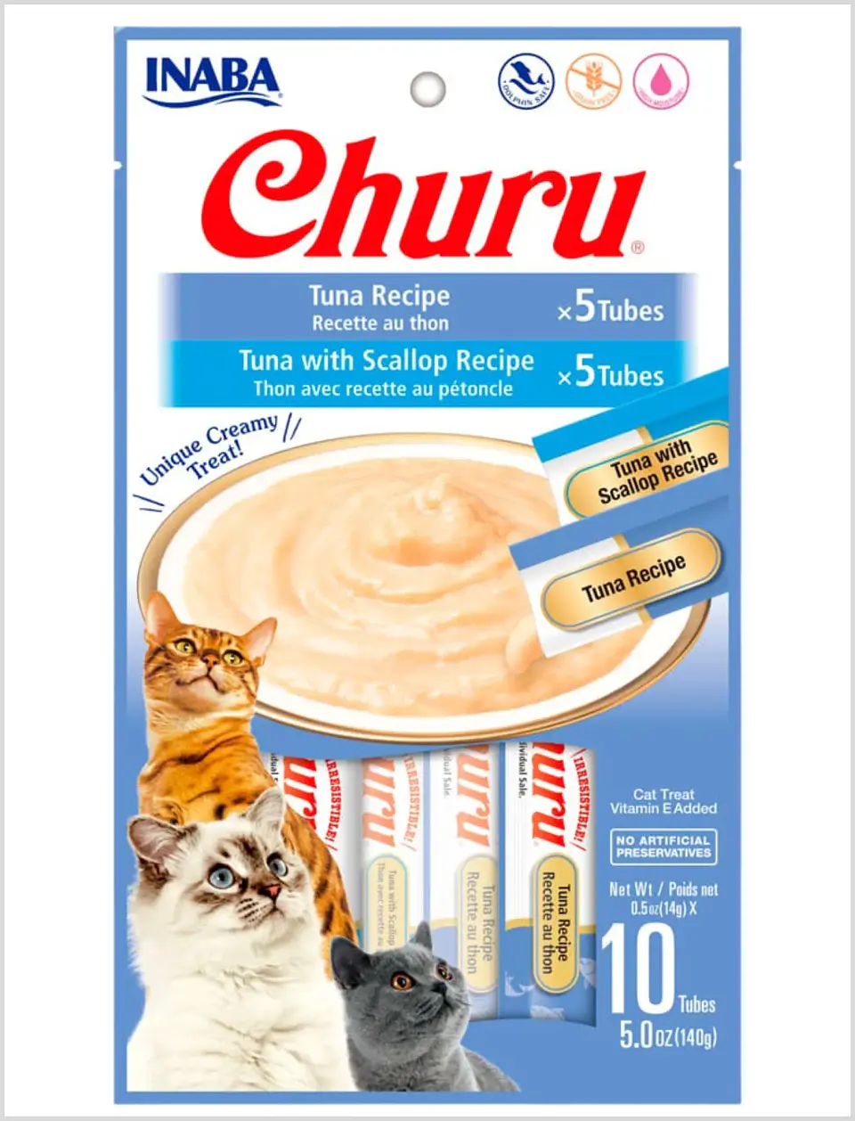 Churu Gato Atún y Atún Ostión - 10 Un 1