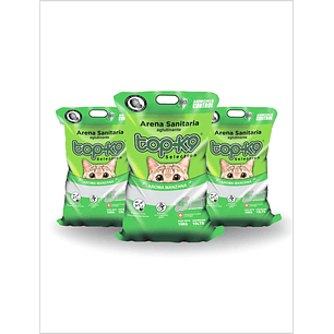 Pack 3 x Arena Aglutinante TOP K9 Aroma Manzana 10 Kg (30 Kg)