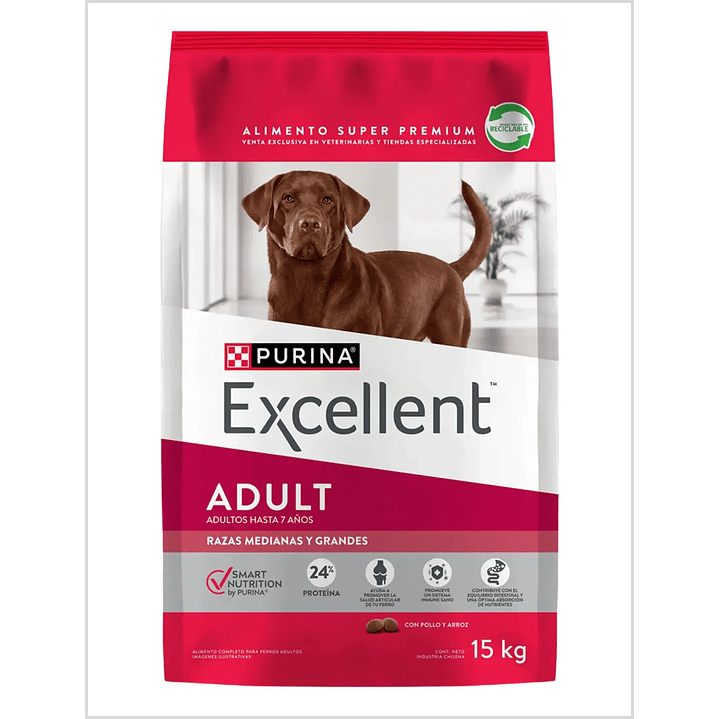 Excellent Dog Adulto Raza Grande 15 Kg 1