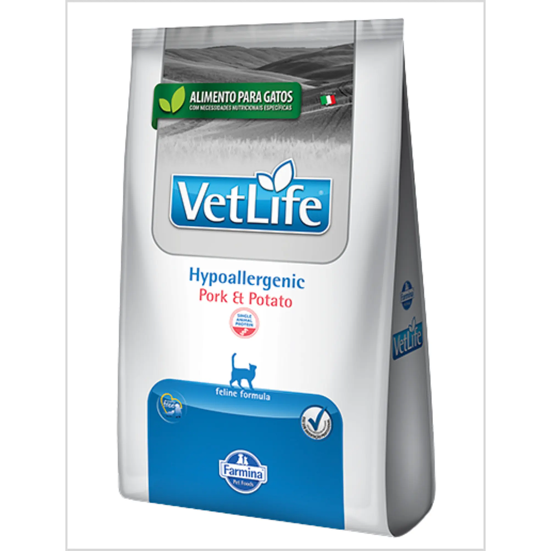 Vet Life Feline Hypoallergenic Pork & Potato 2 Kg 1