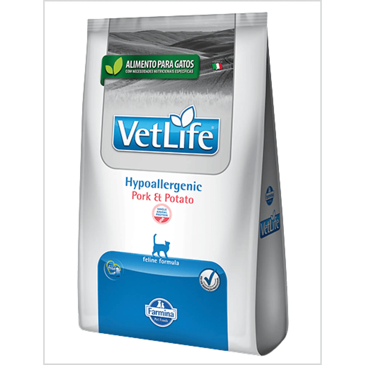 Vet Life Feline Hypoallergenic Pork & Potato 2 Kg 1