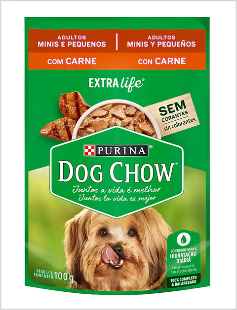 Dog Chow Sachet Carne Raza Pequeña 100 g