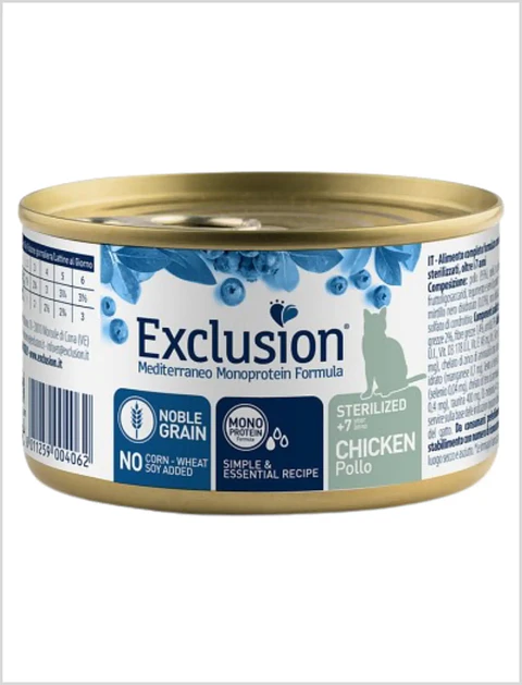 Exclusion Gato Esterilizado +7 Pollo - 85 g