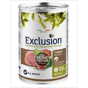 Exclusion Perro Mediterraneo Pavo - 400 g