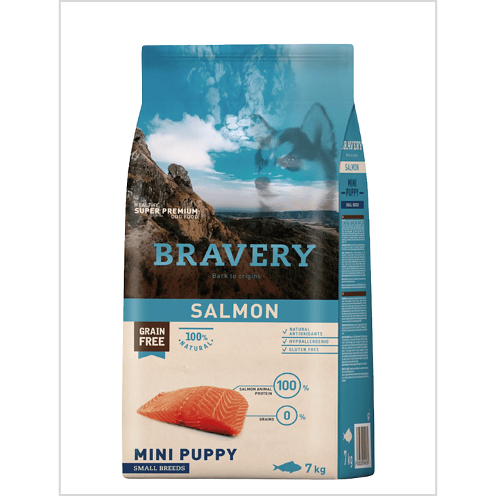 Bravery Salmon Mini Puppy 7 Kg 1