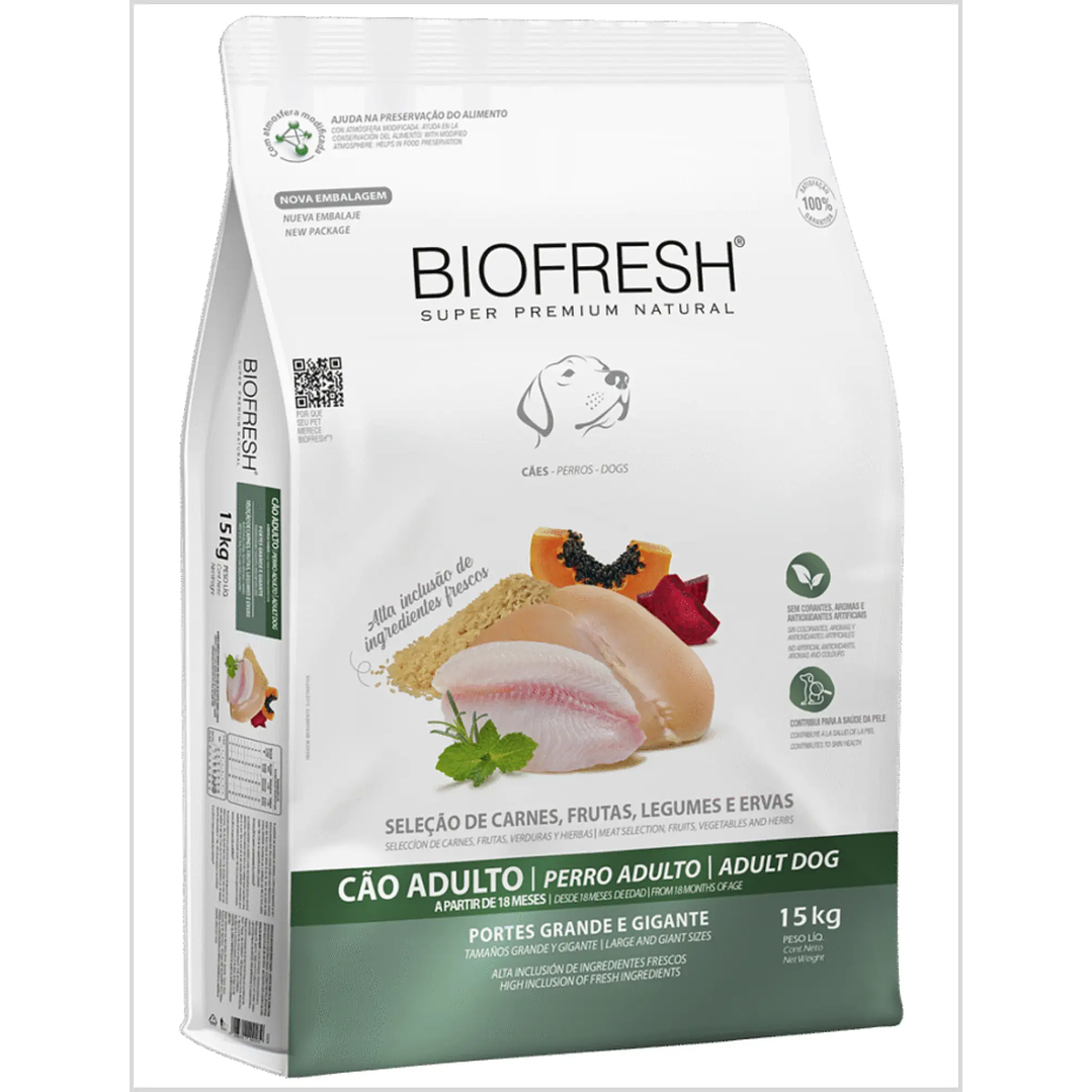 Biofresh Adulto Raza Grande 15 Kg 1