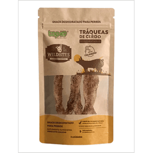 Top-K9 Wild Bites Tráqueas de Cerdo - 5 Un