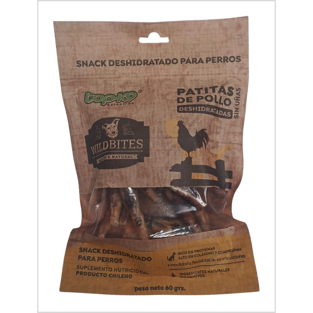 Top-K9 Wild Bites Patitas de Pollo - 60 g 1