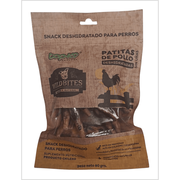 Top-K9 Wild Bites Patitas de Pollo - 60 g 1