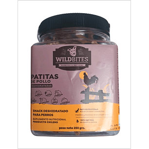 Top-K9 Wild Bites Patitas de Pollo - 250 g