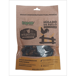 Top-K9 Wild Bites Hígado de Pollo - 60 g