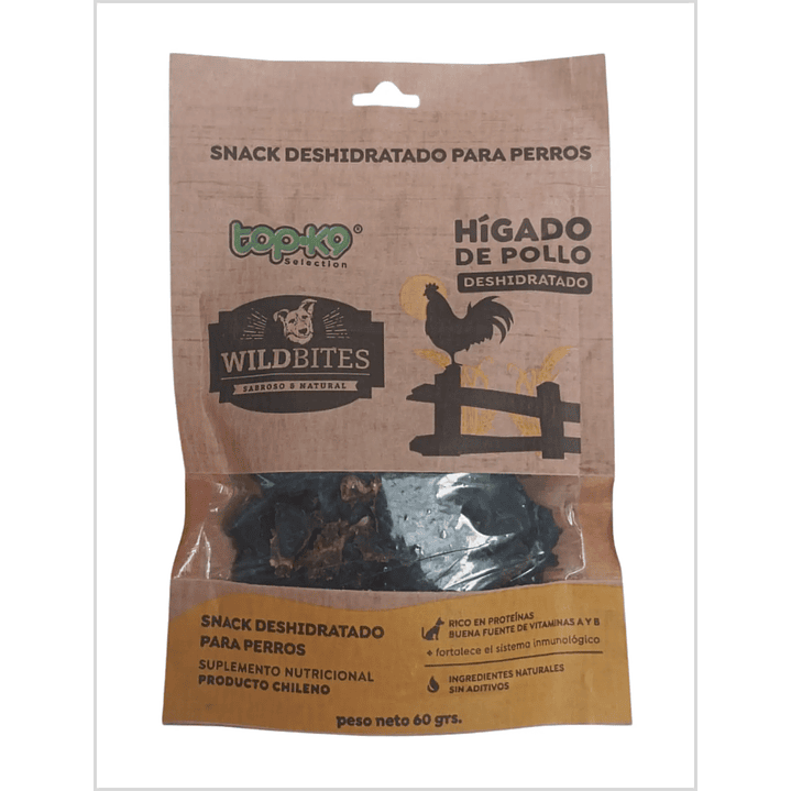 Top-K9 Wild Bites Hígado de Pollo - 60 g 1