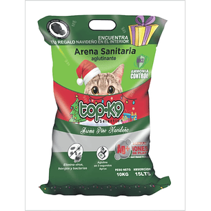Arena Aglutinante TOP K9 Aroma Pino Navidad