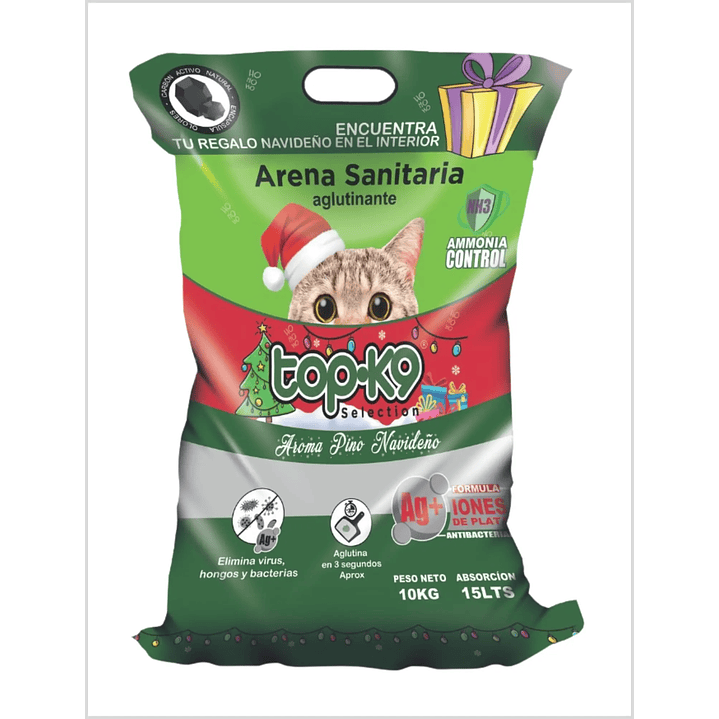 Arena Aglutinante TOP K9 Aroma Pino Navidad 1