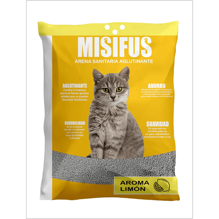 Arena Misifus Aglutinante Limon 20 Kg 1