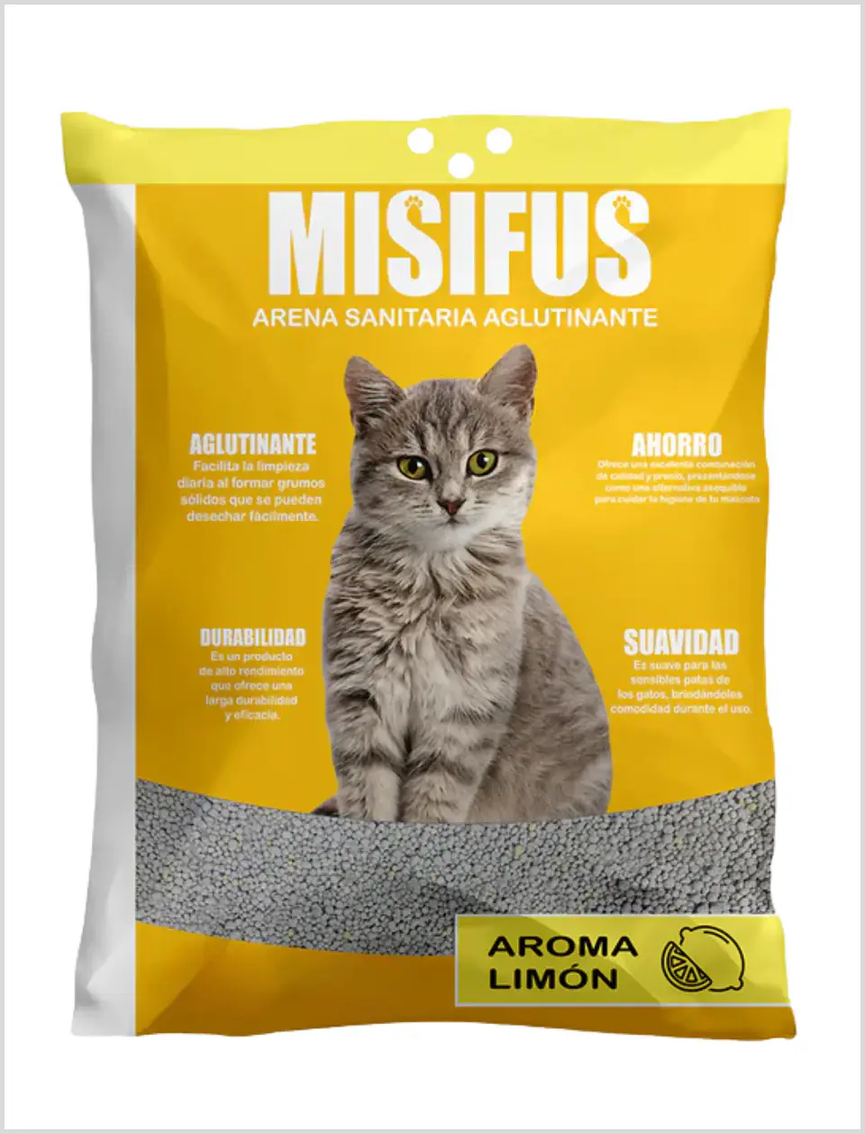 Arena Aglutinante Misifus Aroma Limon 1
