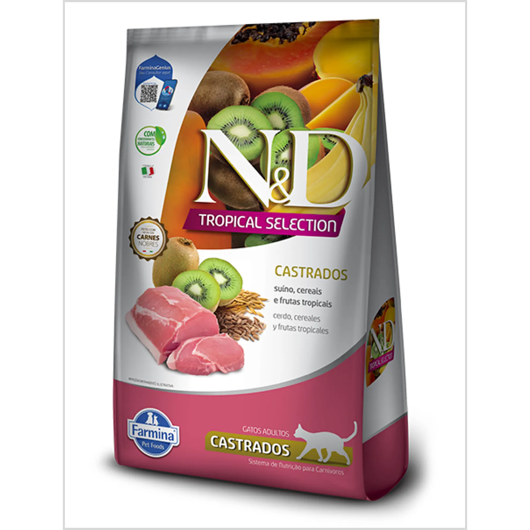 N&D Tropical Feline Adult Castrado Cerdo 1