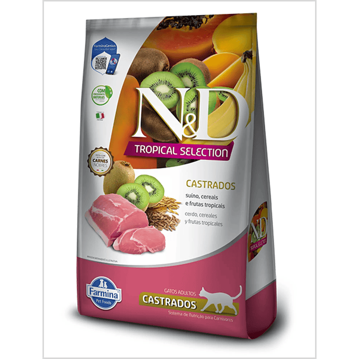 N&D Tropical Feline Adult Castrado Cerdo 1