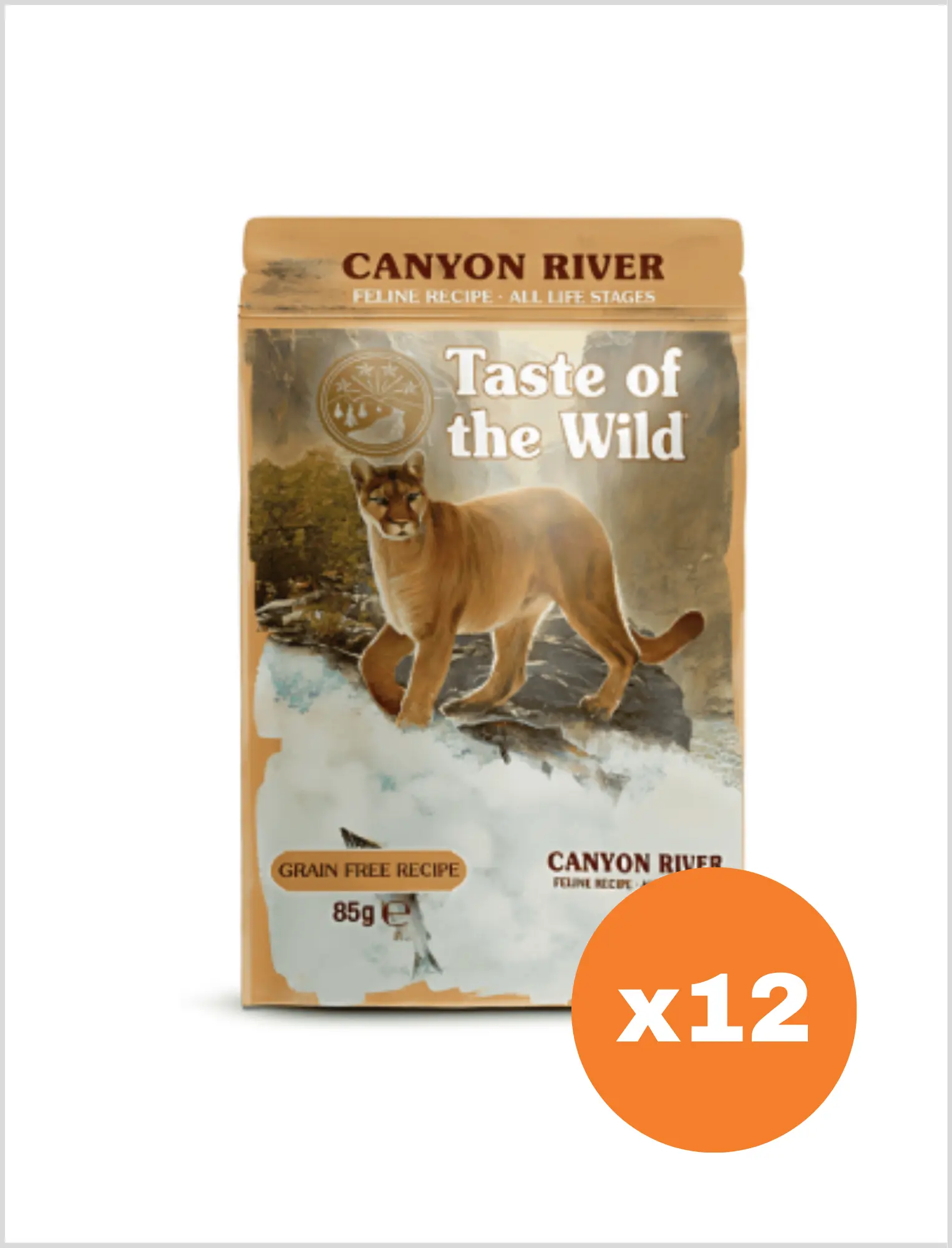 Taste of the Wild Pouch Gato Canyon River 85 g - Pack x12