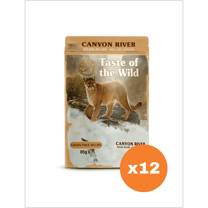 Taste of the Wild Pouch Gato Canyon River 85 g - Pack x12 1