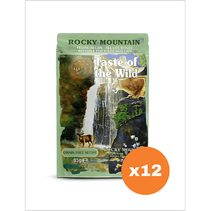 Taste of the Wild Pouch Gato Rocky Mountain 85 g - Pack x12