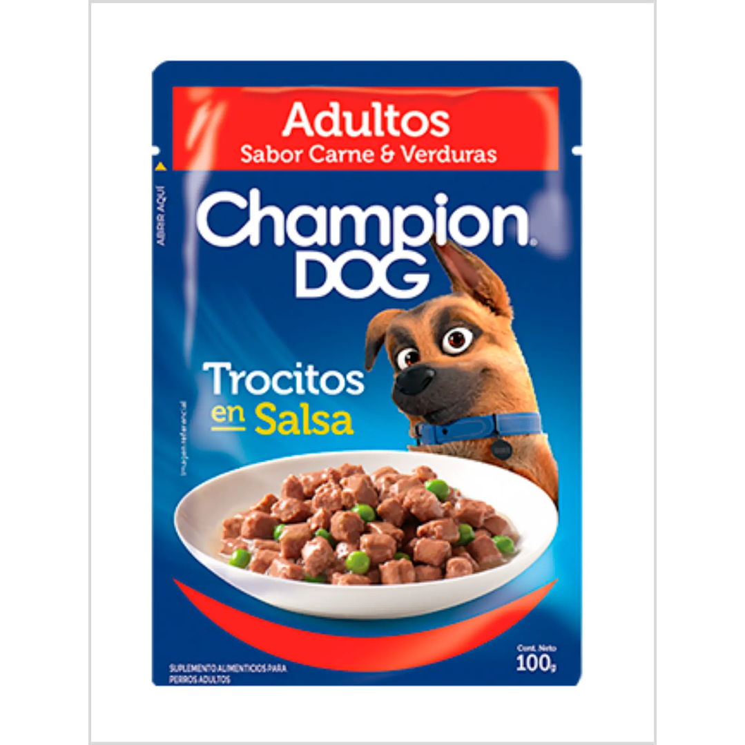 Champion Dog Sachet Trocitos Carne 100 g 1