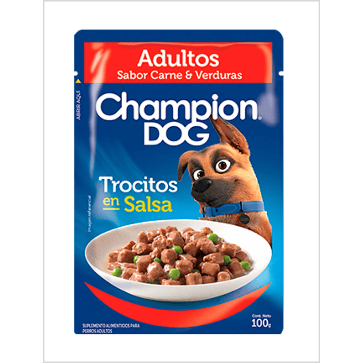 Champion Dog Sachet Trocitos Carne 100 g 1
