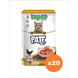 Topk9 Pate Deli Pollo 85 g - Pack x20