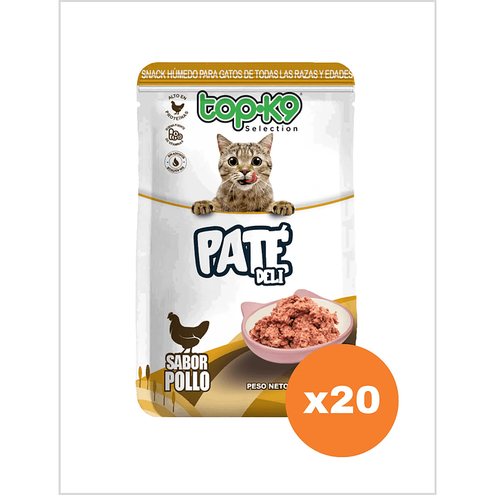 Topk9 Pate Deli Pollo 85 g - Pack x20 1