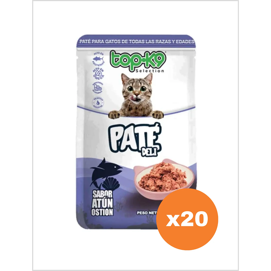 Topk9 Pate Deli Atun Ostion 85 g - Pack x20 1