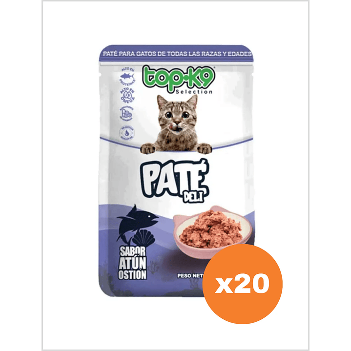 Topk9 Pate Deli Atun Ostion 85 g - Pack x20 1
