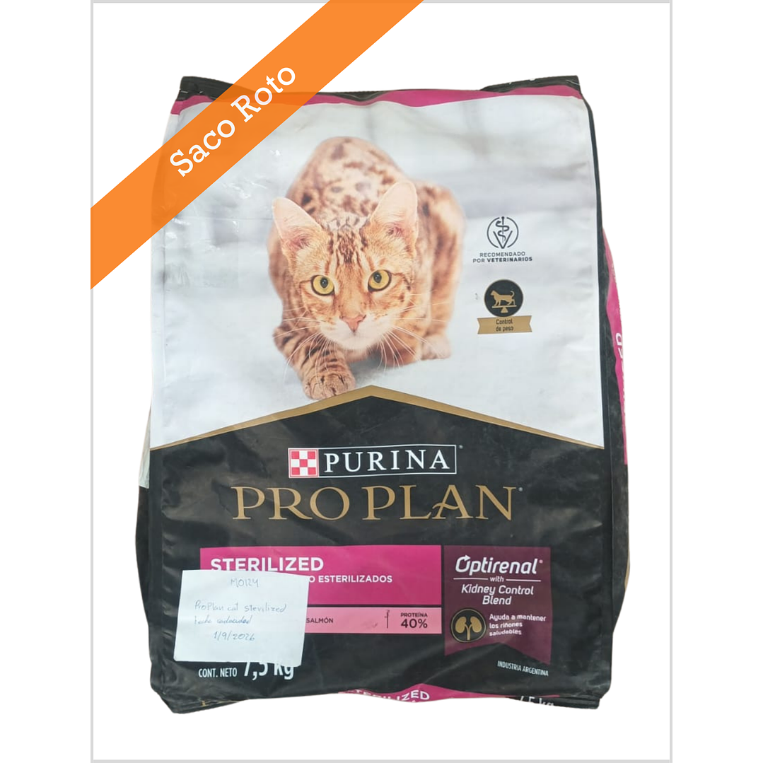 ProPlan Cat Sterilized 7,5 Kg - Saco Roto 1