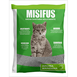 Arena Aglutinante Misifus Aroma Manzana