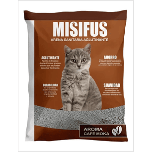 Arena Aglutinante Misifus Aroma Cafe Moka