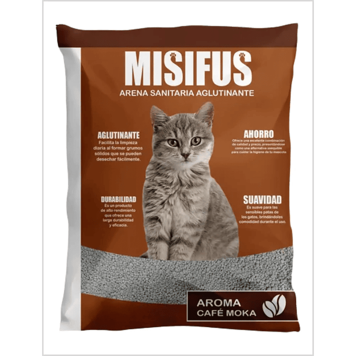 Arena Aglutinante Misifus Aroma Cafe Moka 1