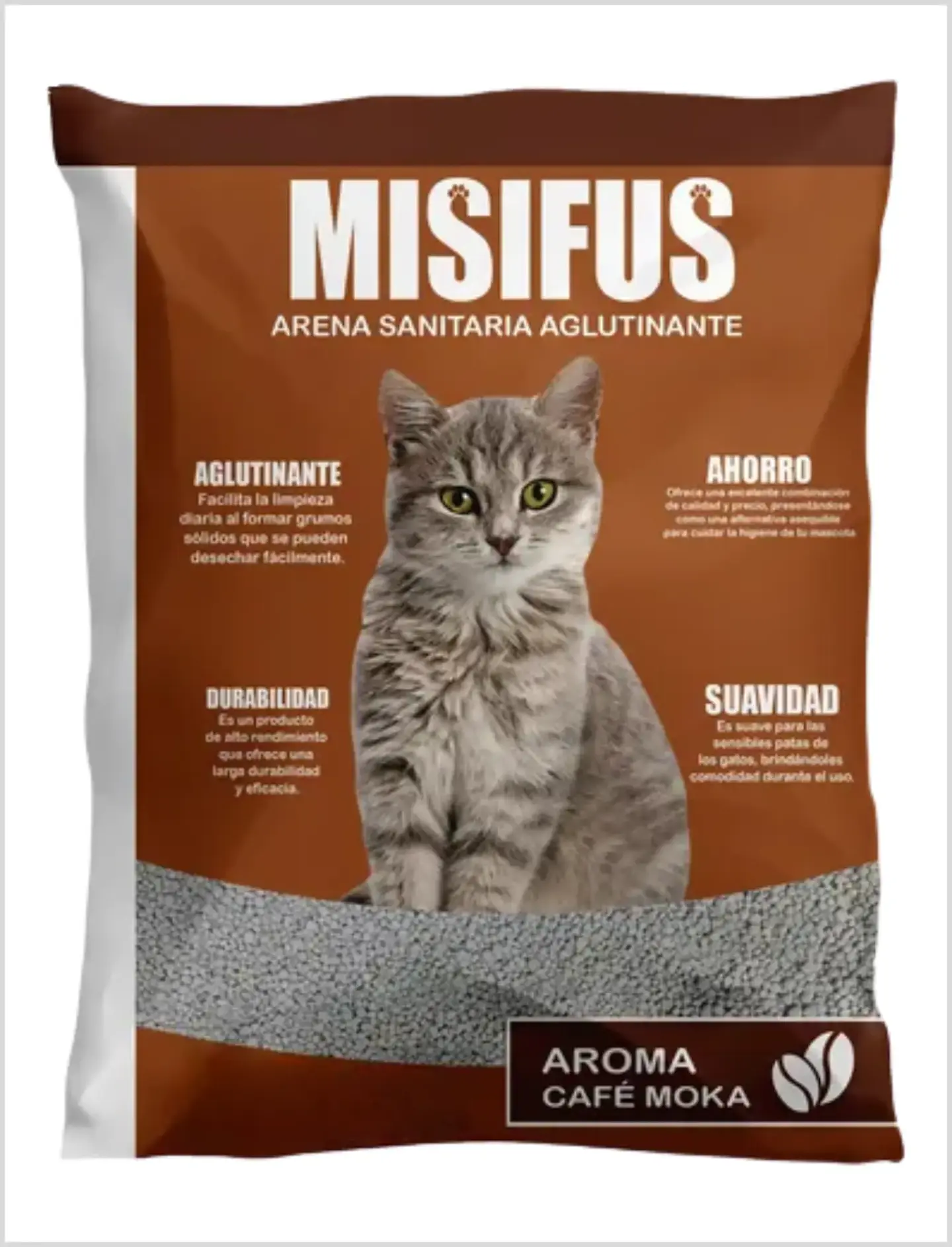 Arena Aglutinante Misifus Aroma Cafe Moka 1