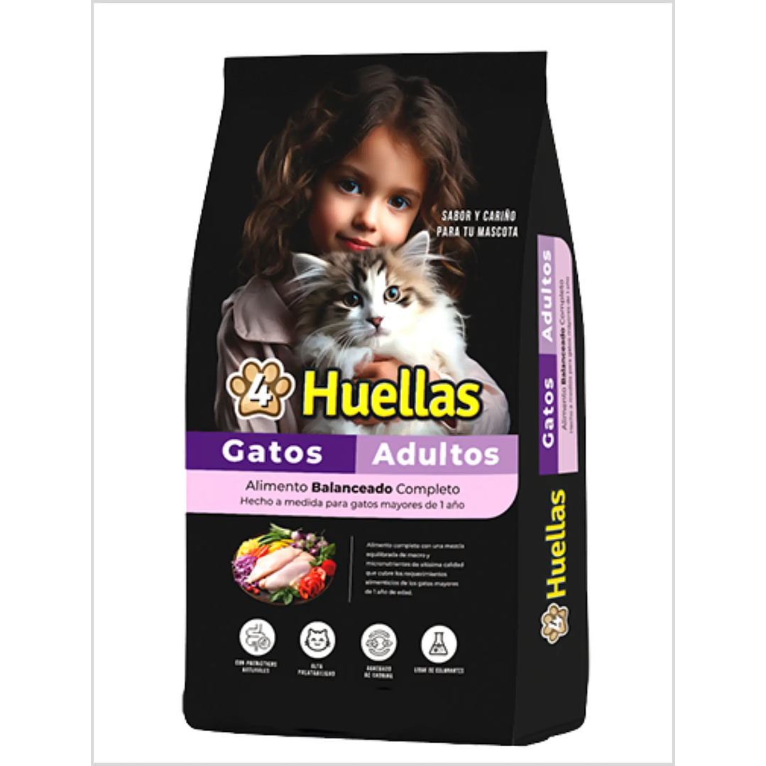 4 Huellas Gato Adulto 10 Kg 1
