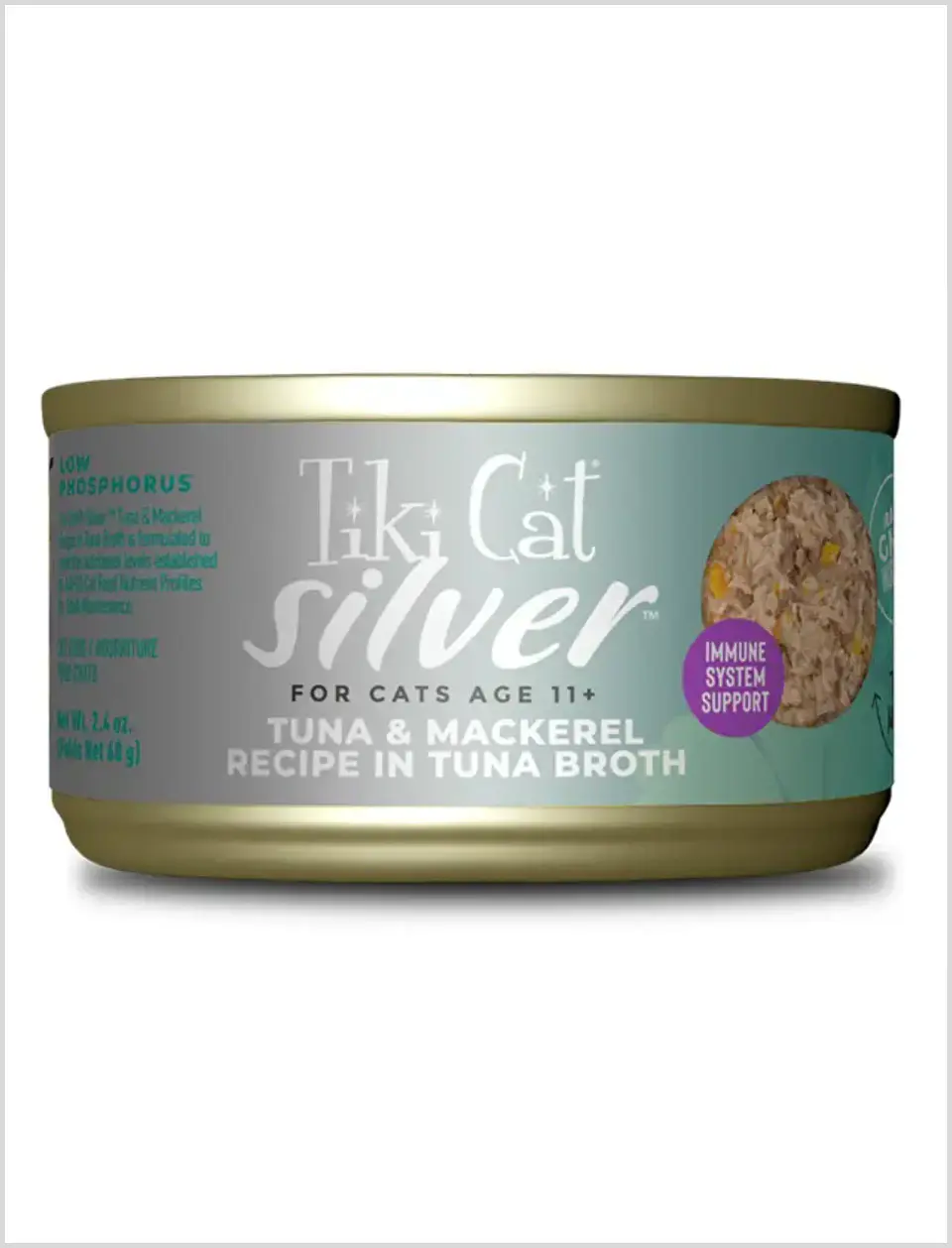 Tiki Cat Silver Atún y Caballa 70 g 1