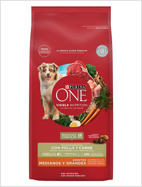 Purina One Adulto Medianos y Grandes 6 Kg
