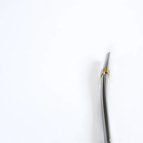 Bombilla Plana Acero Inoxidable 16 cm