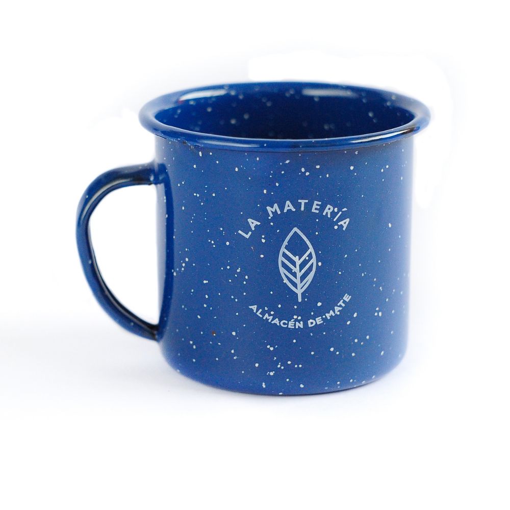 Mate enlozado azul La Matería Chile 