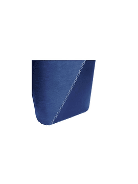 Bolso matero artesanal de cuerina negro / azul