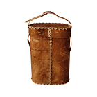 Bolso matero artesanal de cuero crudo 2